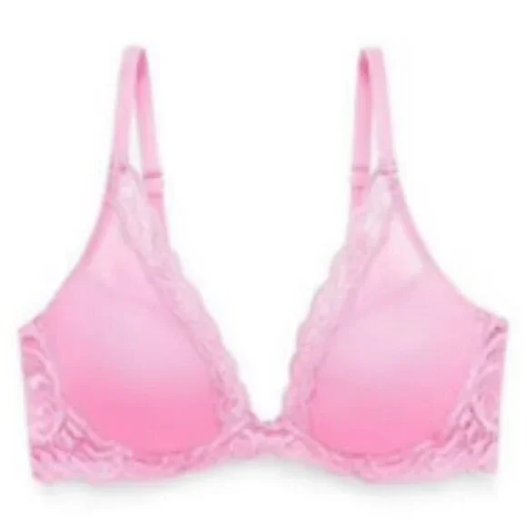 💕NATORI💕 Feathers Underwire Contour Bra ~ Posy Pink 30D NWT